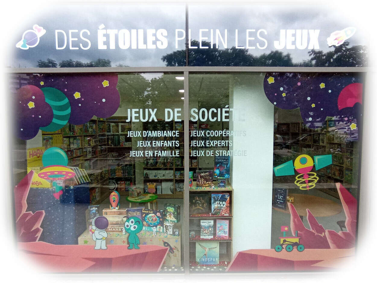 Vitrine Des étoiles plein les jeux